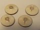 Set Of 4 Antique Satsuma Porcleain Buttons,  Floral And Gilt Decorated. Other photo 2