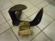 Vintage Anvil With Montgomery Wards Tag Attached Primitives photo 1