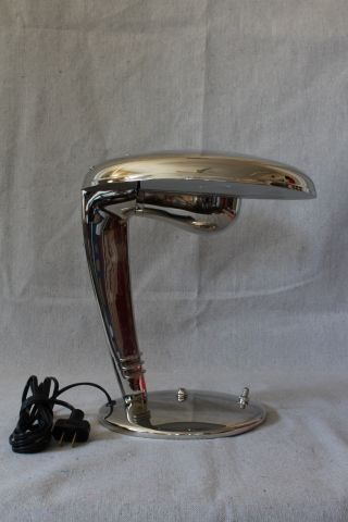 Restored Art Deco Cobra Lamp Jean Otis Reinecke Faries Mfg Co Norman Bel Geddes photo