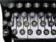 Antique 1940s Remington Deluxe Remette Typewriter Art Deco White On Black Keys Typewriters photo 2