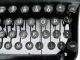 Antique 1940s Remington Deluxe Remette Typewriter Art Deco White On Black Keys Typewriters photo 3