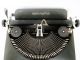 Antique 1940s Remington Deluxe Remette Typewriter Art Deco White On Black Keys Typewriters photo 4