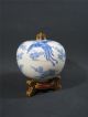 Fine Unusual Old Japanese Studio Porcelain Covered Bowl Chinese Influence Bowls photo 3