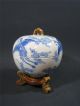 Fine Unusual Old Japanese Studio Porcelain Covered Bowl Chinese Influence Bowls photo 5