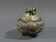 Antique Japanese Bronze Censer Grasshopper/cricket Finial Lizard Handles Vases photo 1