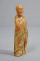 Carved Chinese Shou - Shan Stone Louhan Figure Men, Women & Children photo 1