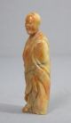 Carved Chinese Shou - Shan Stone Louhan Figure Men, Women & Children photo 2