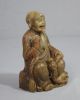 Carved Chinese Shou - Shan Stone Louhan Figure Men, Women & Children photo 1