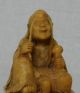 Carved Chinese Yellow Shou - Shan Stone Seal Seals photo 4