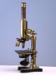 Nachet Et Fils,  Paris Antique Brass Modele Moyen Microscope No 6 W/wd Case,  1919 Microscopes & Lab Equipment photo 10
