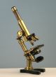 Nachet Et Fils,  Paris Antique Brass Modele Moyen Microscope No 6 W/wd Case,  1919 Microscopes & Lab Equipment photo 1