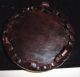 Vintage Chinese Spinach Jade Bowl W/ Rosewood Base,  Thin,  Translucent Beauty Bowls photo 4