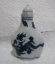 Collect Chinese Blue And White Porcelain Dragon Snuff Bottle - Snuff Bottles photo 1