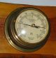 Vintage C1980 German Made Ipc Quartz Ships Brass Clock Barometer & Thermometer Other photo 1