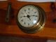 Vintage C1980 German Made Ipc Quartz Ships Brass Clock Barometer & Thermometer Other photo 2
