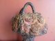 Antique Waverly Studios Cast Iron Paint Door Stop Basket Of Flowers Metalware photo 1