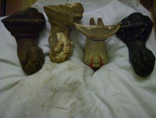 Victorian Cast Iron Tub Feet Ball / Claw Set Of 4 photo