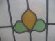 Old Stained Leaded Glass…floral Design…beautiful…14 