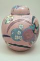 Qianlong Period Chinese Porcelain Ginger Jar + Candle Sticks - Pink Vases photo 3
