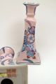 Qianlong Period Chinese Porcelain Ginger Jar + Candle Sticks - Pink Vases photo 4