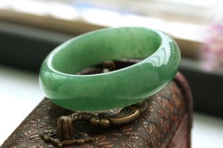 100% Natural Hand - Carved Chinese Hetian Jade Bracelet Nr photo