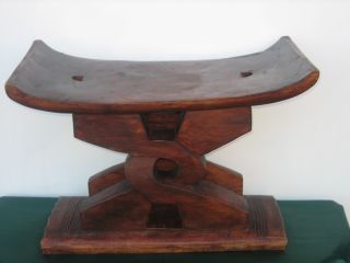 Vintage Chinese Handcrafted Hardwood Stool - Low Table photo