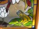 Stained Glass Window In Frame - Square - Frog And Dragon Fly Unknown photo 4
