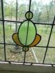 H224 Large Older & Pretty Multi - Color English Leaded Stained Glass Window 1900-1940 photo 4