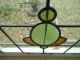 H224 Large Older & Pretty Multi - Color English Leaded Stained Glass Window 1900-1940 photo 5