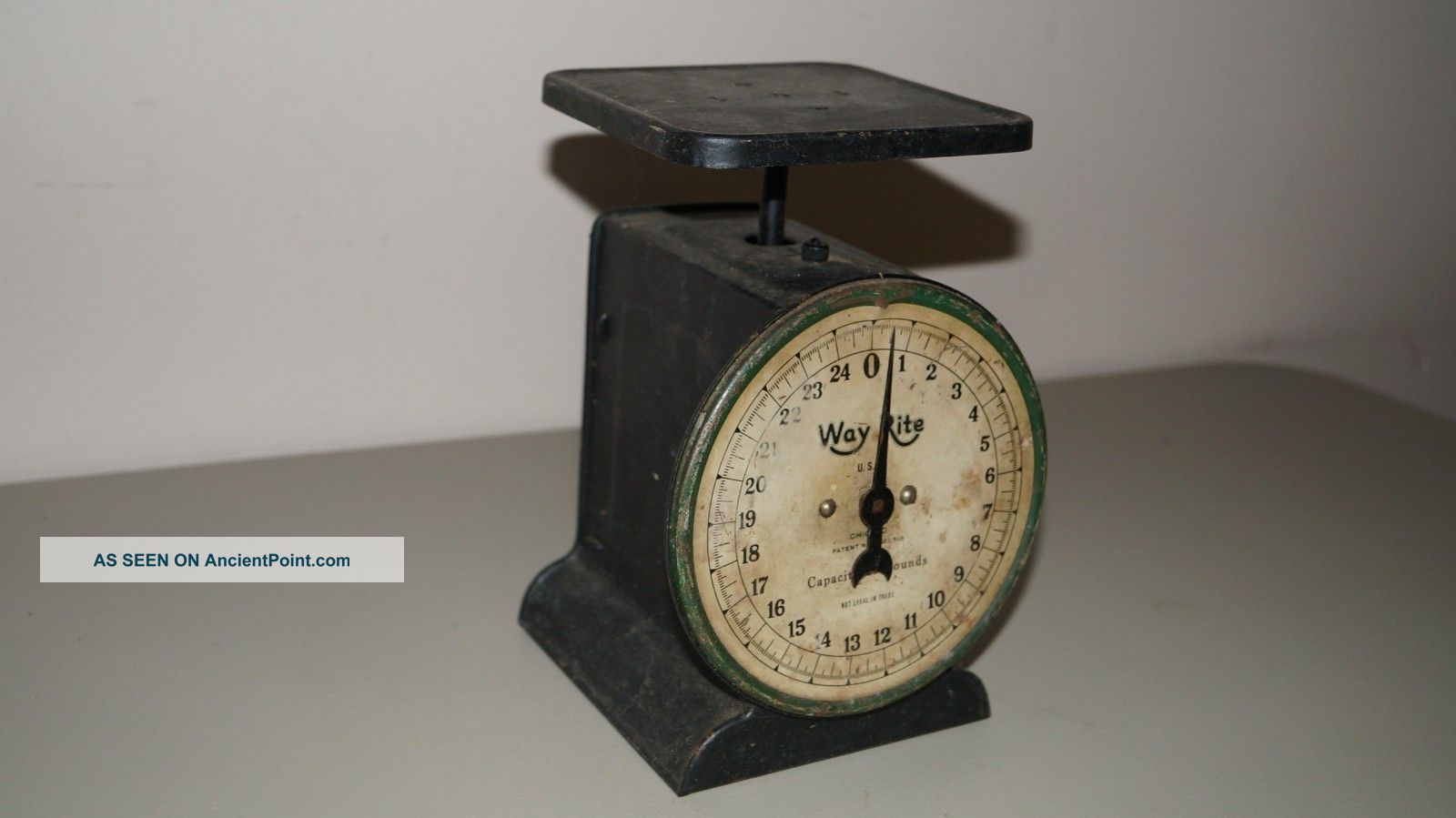 Antique 0 To 25 Pounds Way Rite Household Mercantile Weigh Scale Scales photo