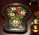 Vintage Russian Hand Painted Electric Samovar / Tea Urn +tray + 2 Cup Holders Other photo 6