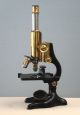 E Leitz Wetzlar Vintage Brass Continental Microscope Stativ G W/wood Case 1925 Microscopes & Lab Equipment photo 9