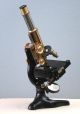 E Leitz Wetzlar Vintage Brass Continental Microscope Stativ G W/wood Case 1925 Microscopes & Lab Equipment photo 7