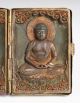 Antique Japanese Bronze & Wood Folding Icon/buddha - Shakyamuni&guanyin/edo Period Other photo 2