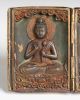 Antique Japanese Bronze & Wood Folding Icon/buddha - Shakyamuni&guanyin/edo Period Other photo 4