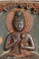 Antique Japanese Bronze & Wood Folding Icon/buddha - Shakyamuni&guanyin/edo Period Other photo 5