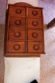 Primitive 1800 ' S Hanging Spice Cabinet - Oak 8 Drawers - Primitive And Lovely Primitives photo 1