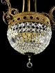 Large Antique Crystal Chandelier Empire Vintage French Bronze Gilt Gilded Gold Chandeliers, Fixtures, Sconces photo 4