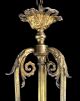 Large Antique Crystal Chandelier Empire Vintage French Bronze Gilt Gilded Gold Chandeliers, Fixtures, Sconces photo 8