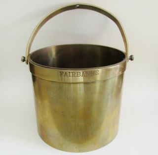 Vintage Fairbanks Scale Brass Bucket 4 Grain Or Flour Measurement Weight photo