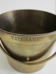 Vintage Fairbanks Scale Brass Bucket 4 Grain Or Flour Measurement Weight Primitives photo 6