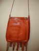 Leather Handbag With Fringes Handmade In Mali African Other photo 3