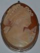 Antique Estate Item Shell Cameo In 80.  0 Silver Mount Latin American photo 1