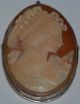 Antique Estate Item Shell Cameo In 80.  0 Silver Mount Latin American photo 2