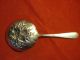 S Kirk & Son Sterling 925 Silver Antique Bon Bon Spoon Repousse 19c Fruit Flower Other photo 1