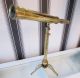 Antique Style Solid Brass Table Top Telescope - Adjustable Height Other photo 3