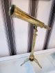 Antique Style Solid Brass Table Top Telescope - Adjustable Height Other photo 5