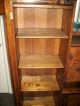 Victorion Oak Secretary And Glass Display,  Square Mirror And Drawers 1900-1950 photo 1
