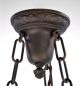 Brass Chandelier Pan Light Ornate Restored Antique Vintage Old Steampunk Bronze Chandeliers, Fixtures, Sconces photo 3