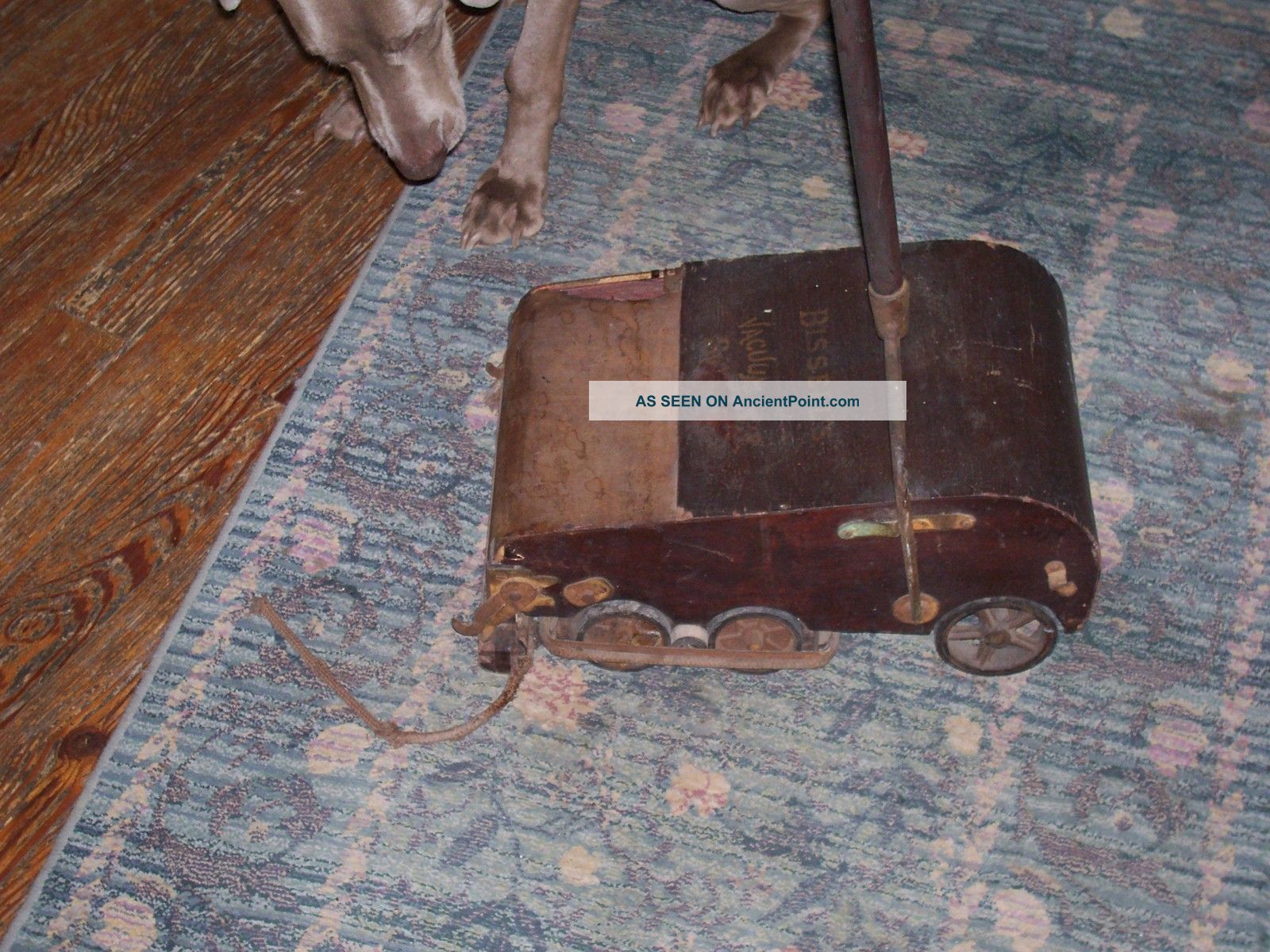 Antique / Vintage Bissell ' S Vacuum Sweeper / Works /walnut Finish / Mechanical Other photo